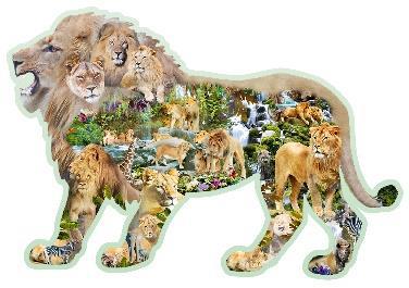 Wooden City Wooden Puzzle of Lion Roar 250 pcs