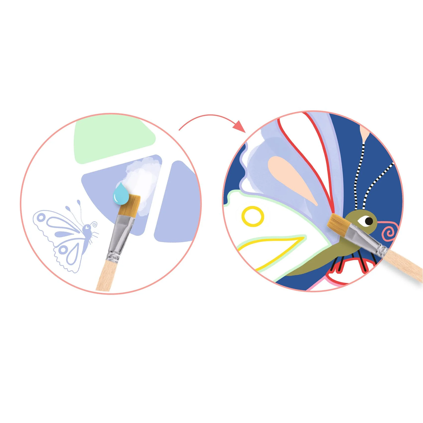 Djeco-Palette Painting-Creepy crawlies