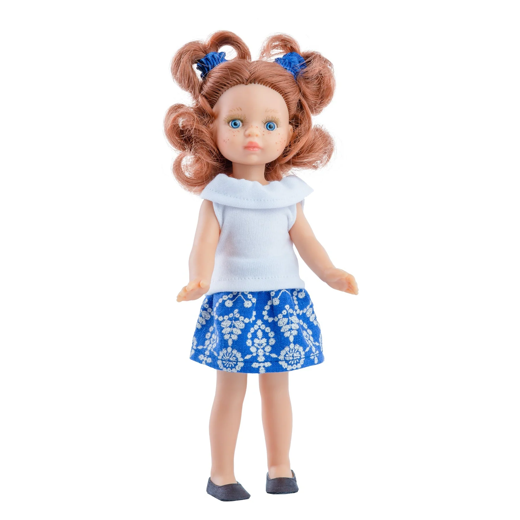 PAOLA REINA Doll Triana Little Blue Floral Skirt