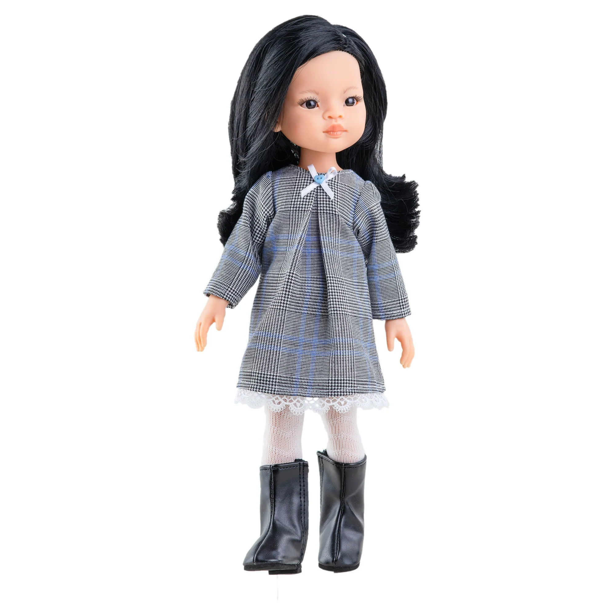 PAOLA REINA Doll - Liu Checked dress