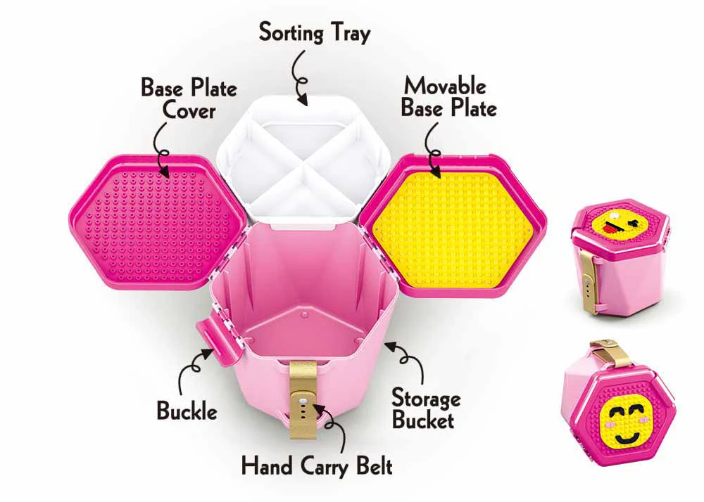 Sluban Bucket Bricks Pink