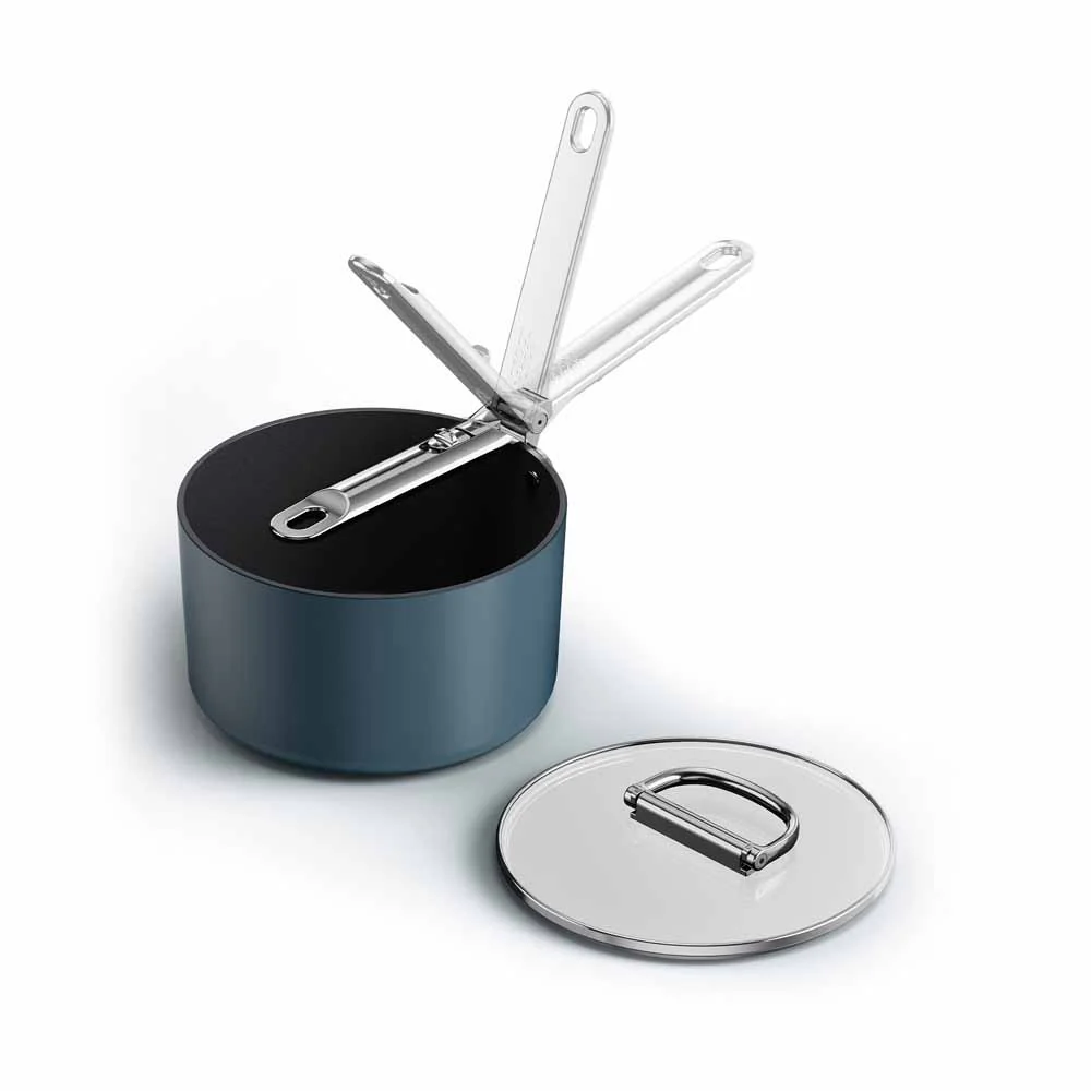 Joseph Joseph Space Non-stick 19cm Blue Saucepan & Lid