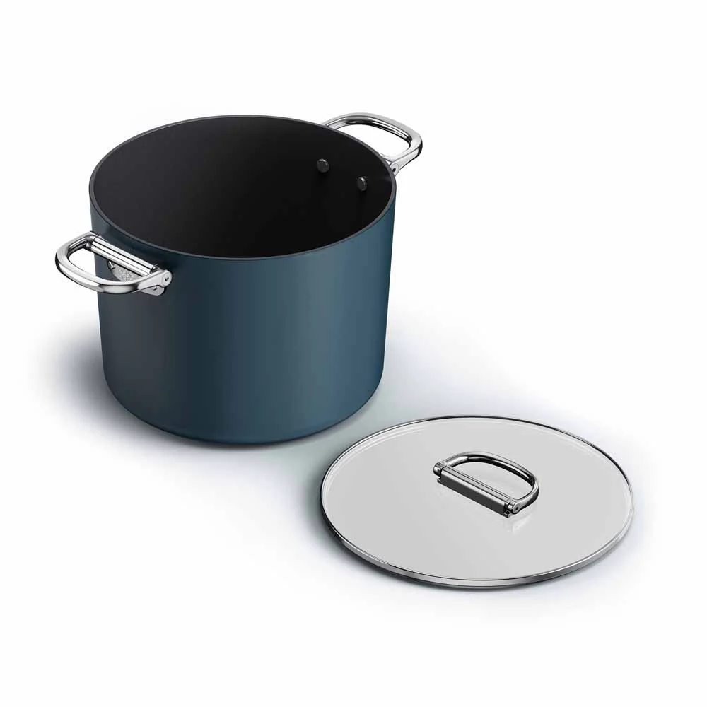 Joseph Joseph Space Non-stick 25cm Blue Stock Pot & Lid