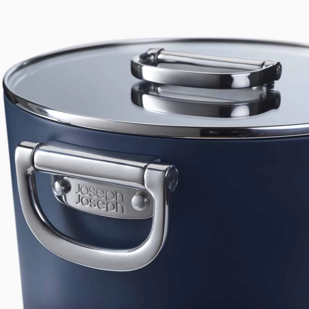 Joseph Joseph Space Non-stick 25cm Blue Stock Pot & Lid