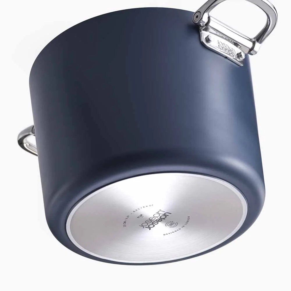 Joseph Joseph Space Non-stick 25cm Blue Stock Pot & Lid