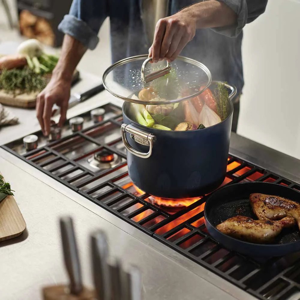 Joseph Joseph Space Non-stick 25cm Blue Stock Pot & Lid