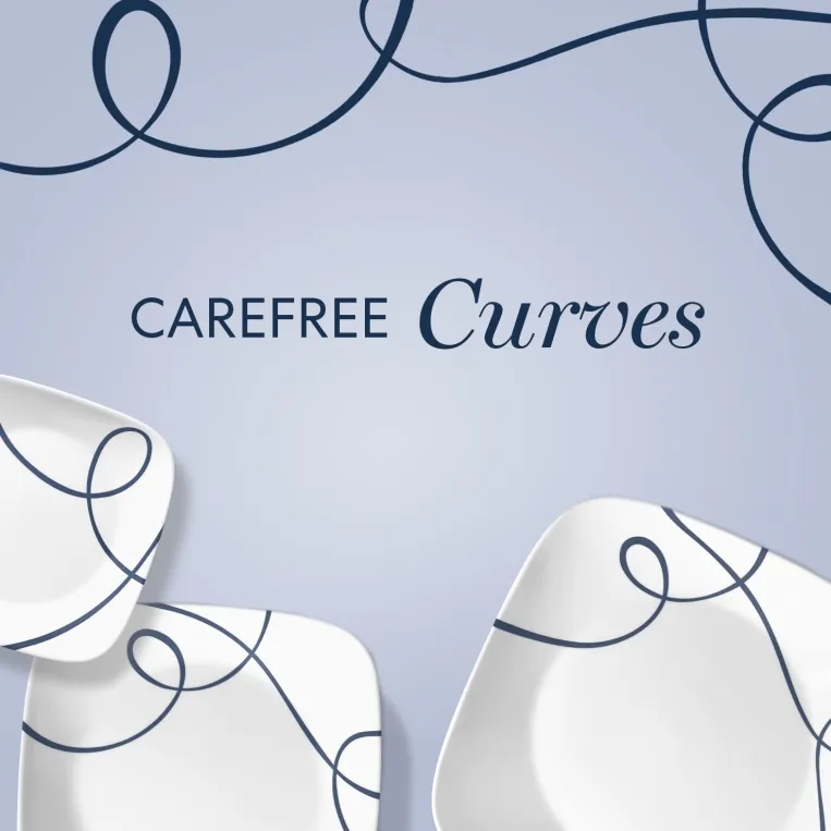 Corelle סט צלחות 12 חלקים, Lia Square