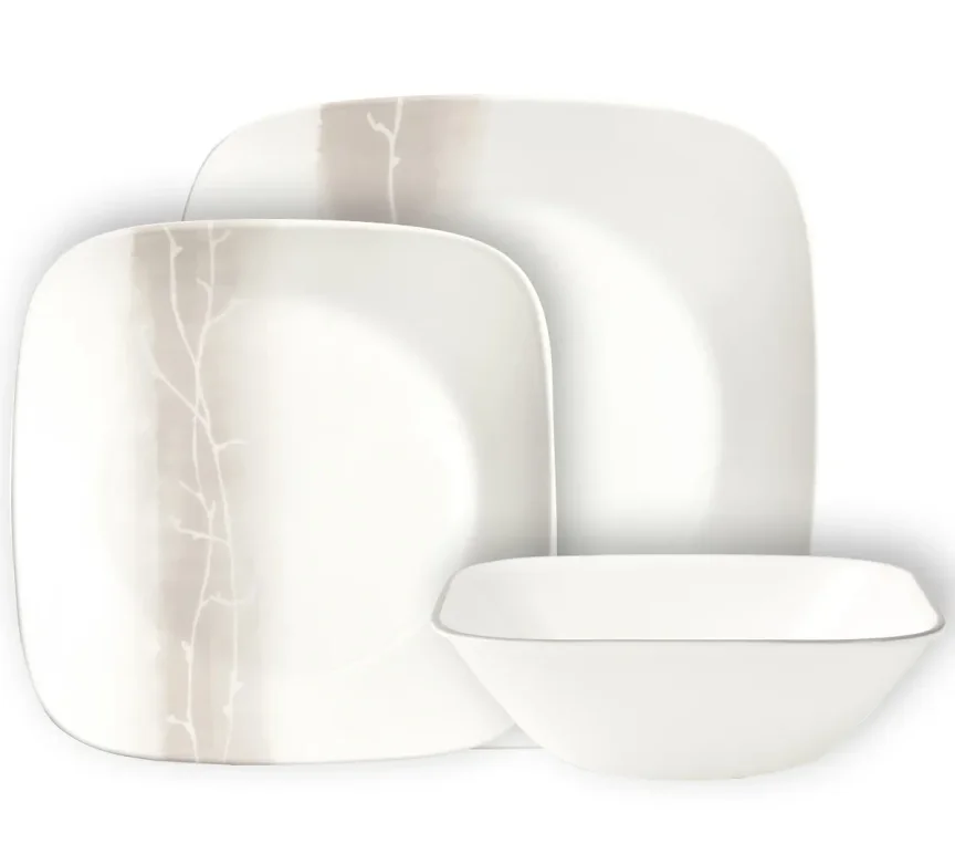Corelle Square Wandering Grove 12-pc Set