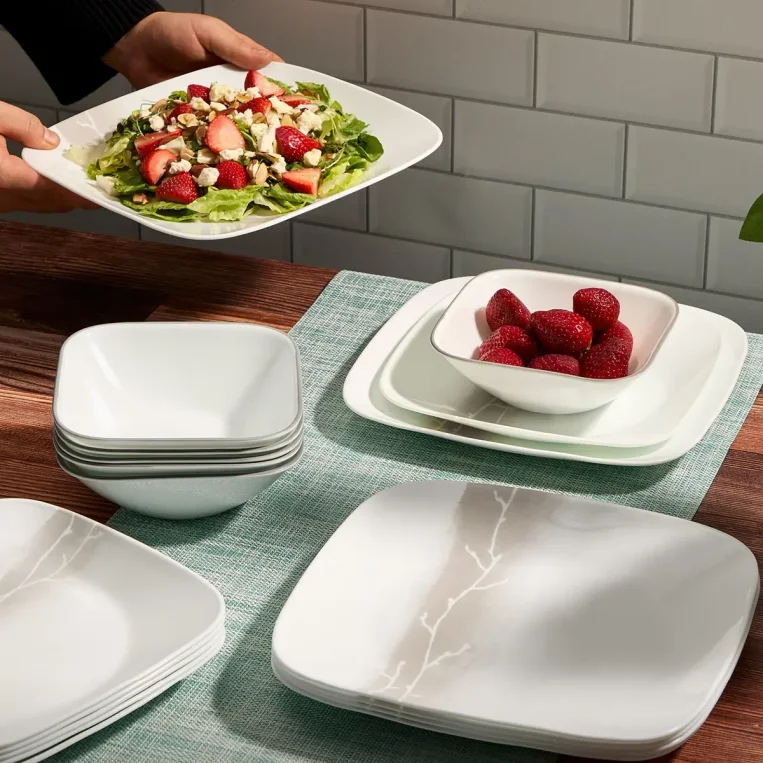 Corelle Square Wandering Grove 12-pc Set